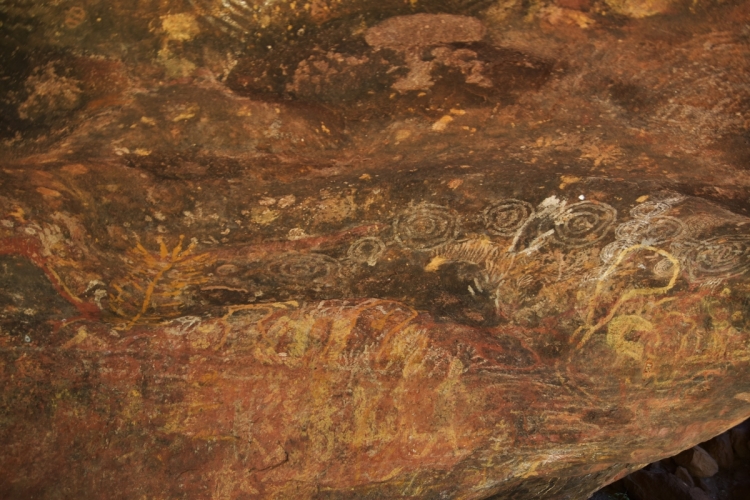Uluru, Australia, aboriginal paintings