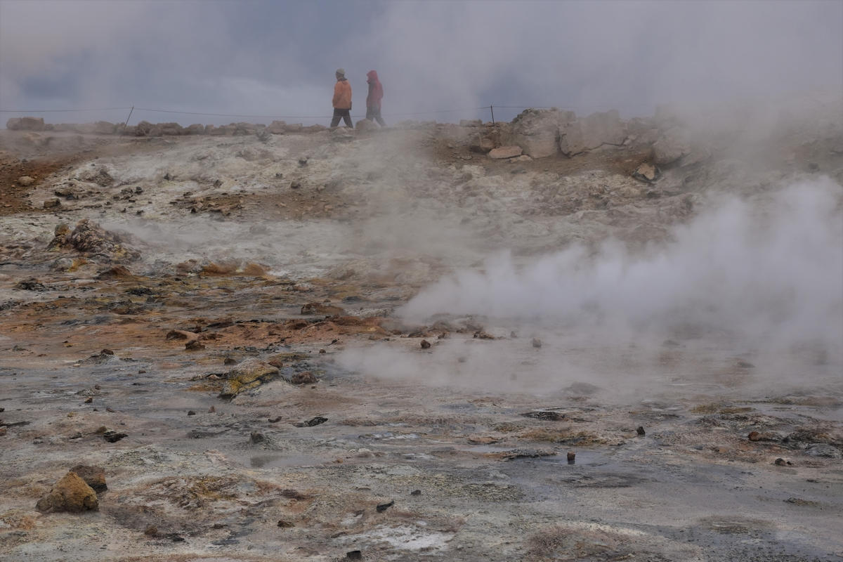 North of Iceland, Hverir geothermal area, steam