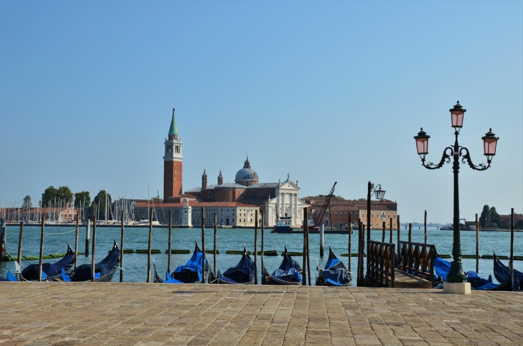 Venice, gondolas, San Giorgio Maggiore, Italy