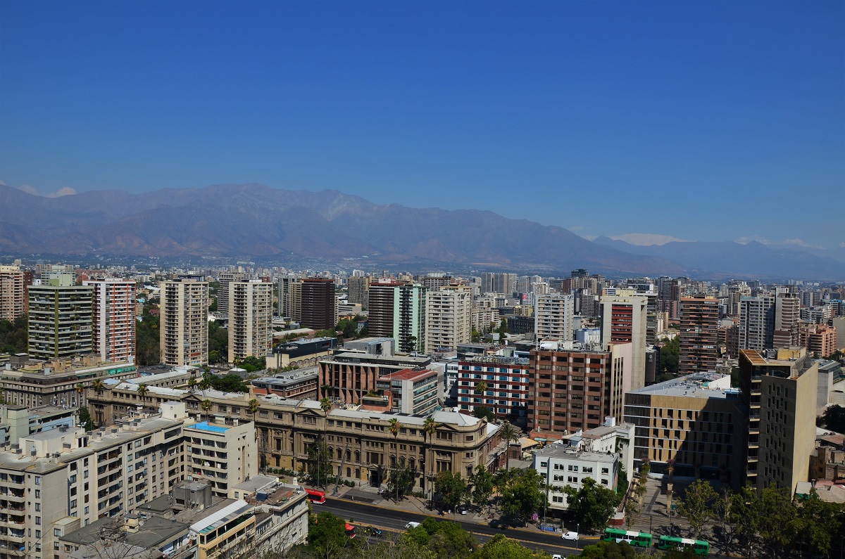 Santiago, Chile, Santa Lucia, view
