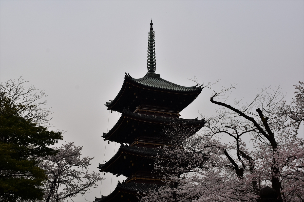 Tokyo, Japan, Ueno Park, pagoda