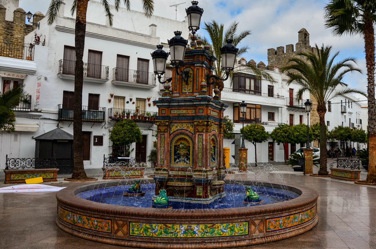 Andalusia, Spain, white village, Vejer de la Frontera, fountain