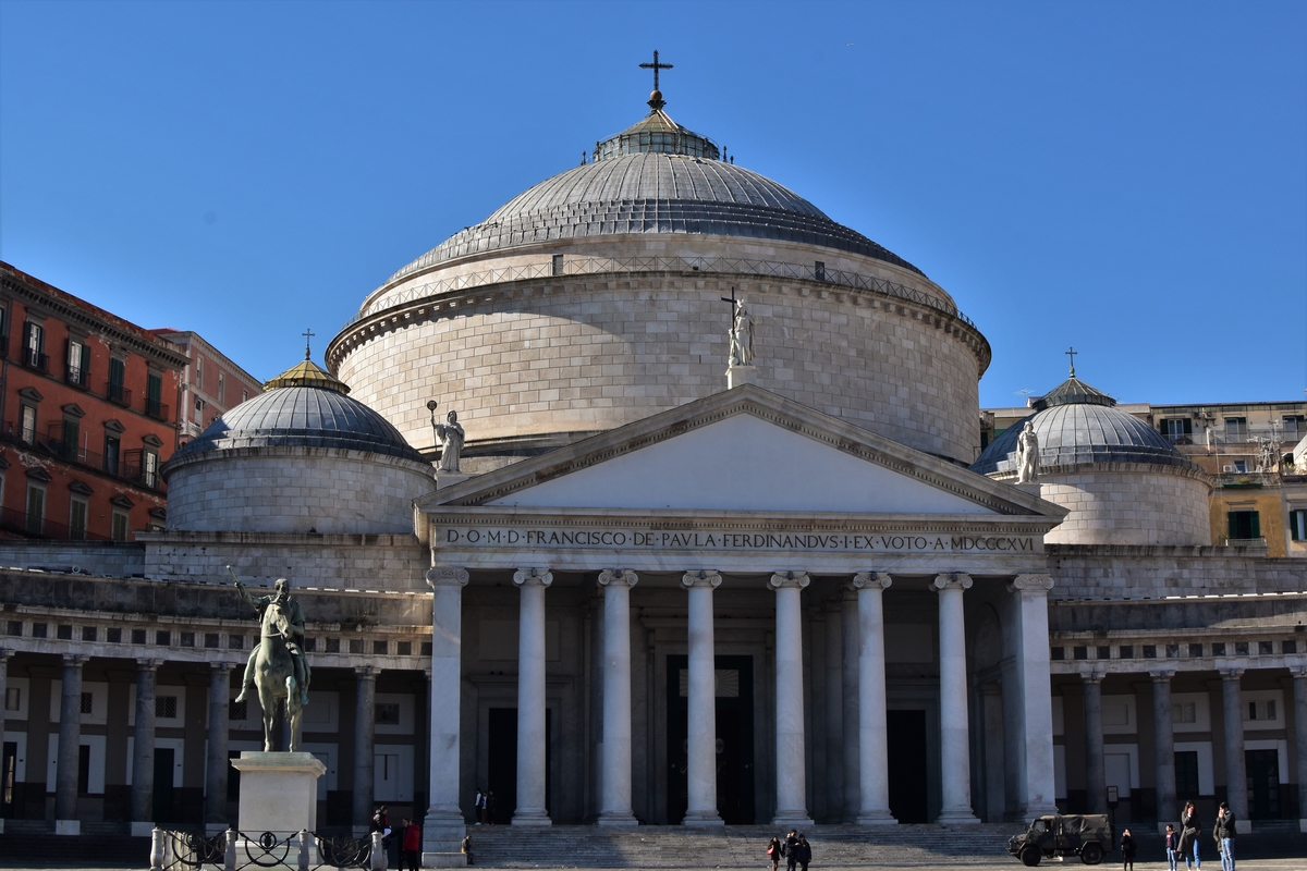 Naples, Italy, Plebiscito, Basilica di Francesco di Paola
