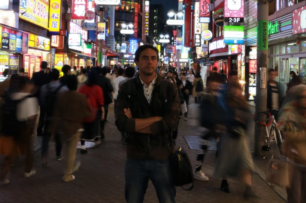 Tokyp; Japan, night, me, Shibuya