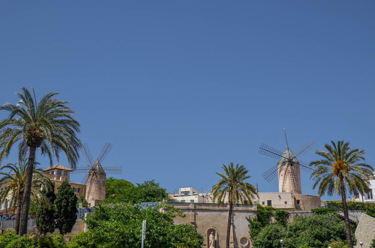 Palma, Mallorca, Spain, windmills